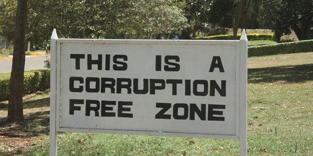 Corruption sign government politics