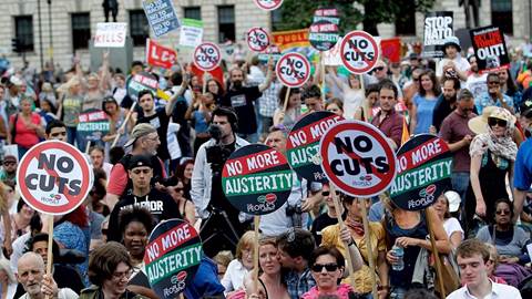 Anti-austerity protest in London