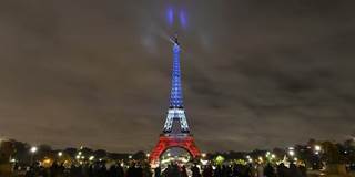 french flag on Eiffel tower
