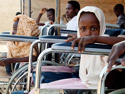 Disabled children Darfur