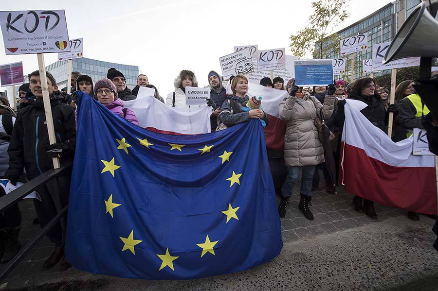 Demonstration in Poland