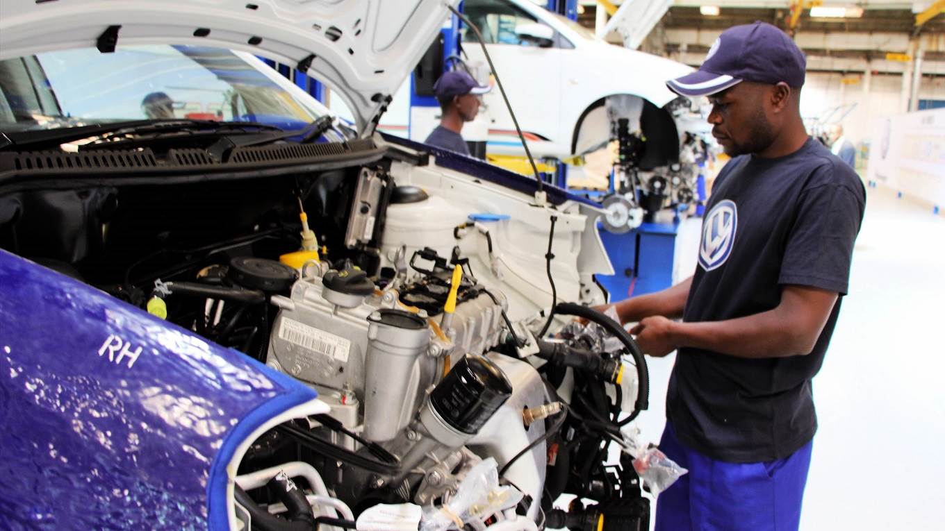 Auto assembly line at the industrial town Thika of Nairobi