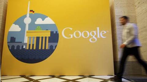 Google logo in Berlin Germany