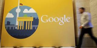 Google logo in Berlin Germany