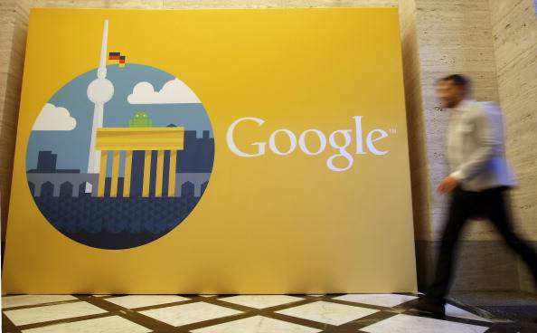 Google logo in Berlin Germany