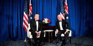 Australian Prime Minister Malcolm Turnbull  and Donald Trump