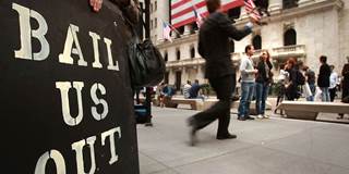 financial crisis bailout protestors