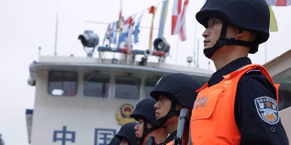 chellaney119_Wu HanXinhua via Getty Images_chinamekongdeltapolice