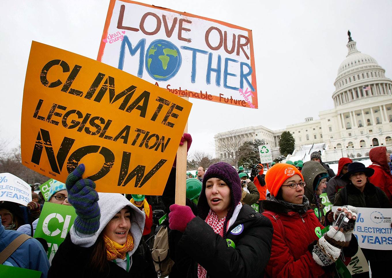 climate change protest white house