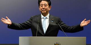 Shinzo Abe arms open