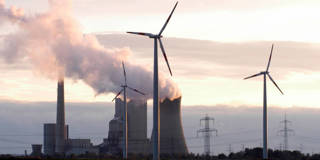 wind farm coal powered plant