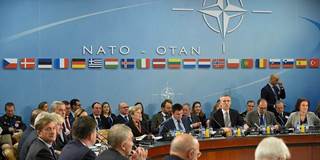 NATO secretary general Stoltenberg at NATO Foreign Affairs meeting