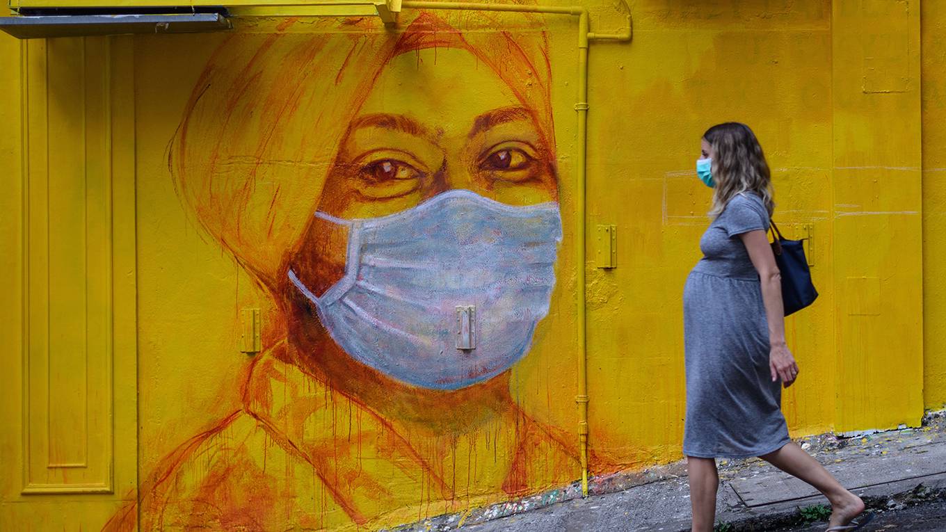 papp1_ANTHONY WALLACEAFP via Getty Images_womanfacemaskcoronavirus