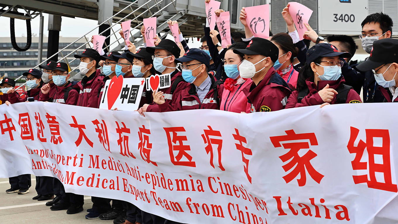 borrell2_XinhuaWei Peiquan via Getty Images_chinaitalycoronavirussupport