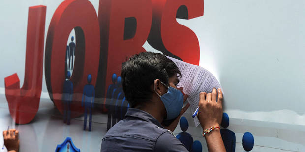mody28_ NOAH SEELAMAFP via Getty Images_india unemployment