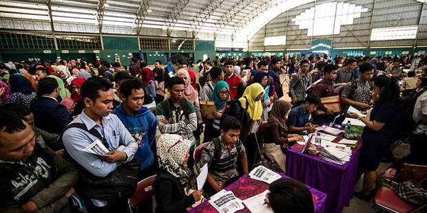 Job seekers fair in Indonesia