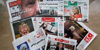 Newspapers in Tehran on May 9, 2018 headline the US' withdrawal from the nuclear deal