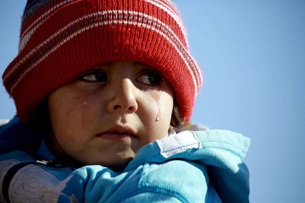 Mosul refugee child