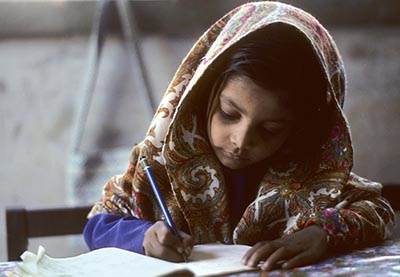 Pakistani schoolgirl homework