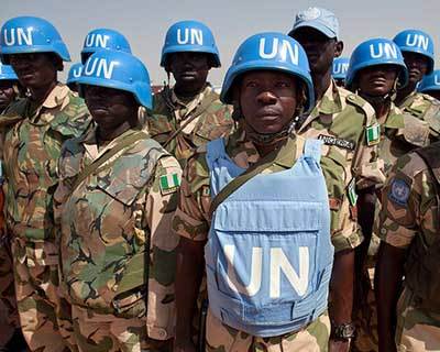 UN peacekeepers humanitarian