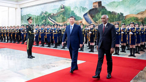 tharoor187_Zhai JianlanXinhua via Getty Images_muizzu china