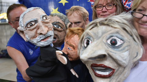 Puppets of UK politicians