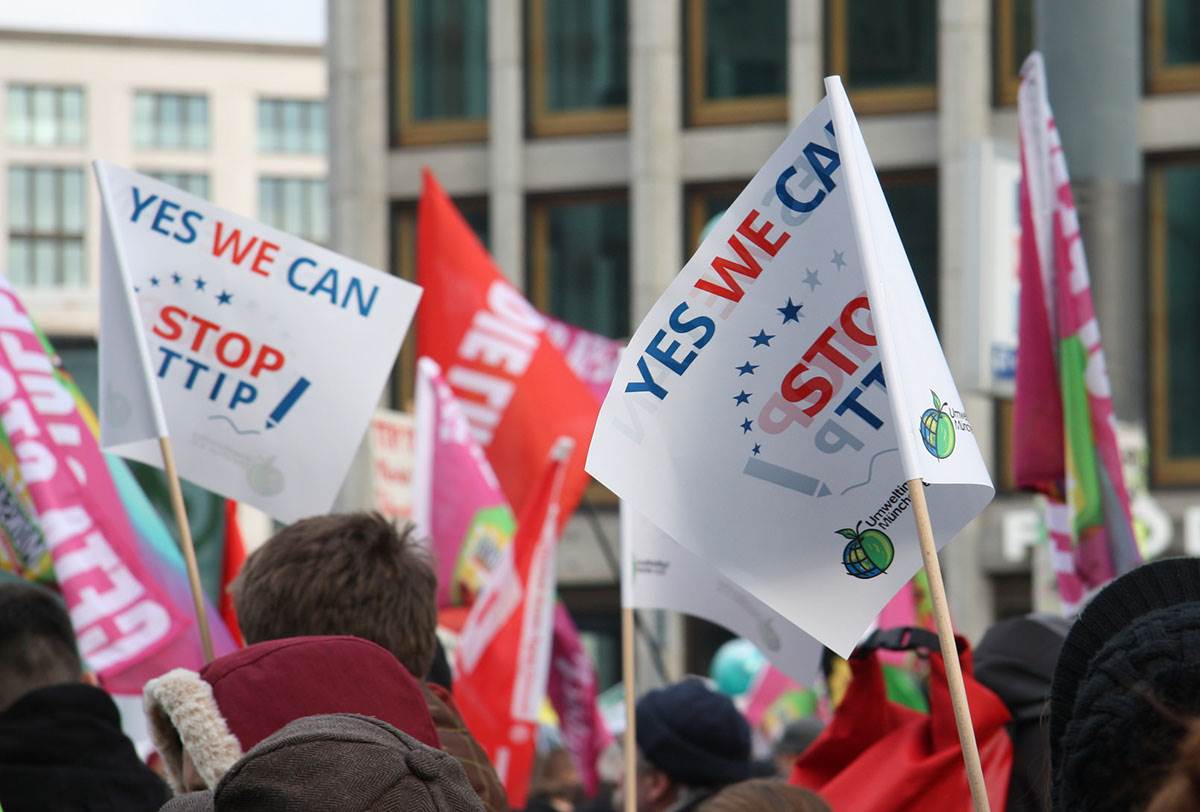 Stop TTIP protest
