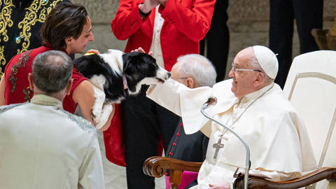 singer241_NurPhotoGettyImages_pope_francis_pets_dog