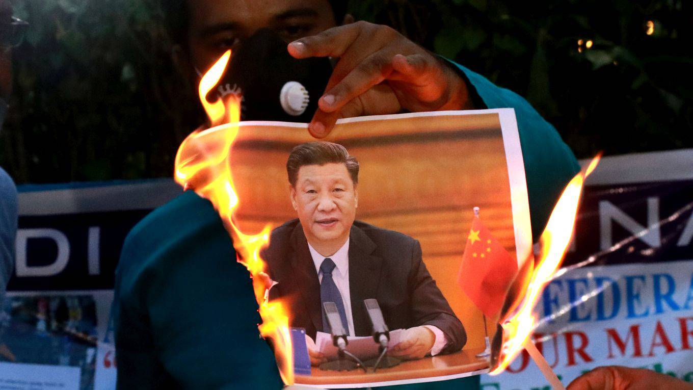 chellaney131_Debajyoti ChakrabortyNurPhoto via Getty Images_china protest