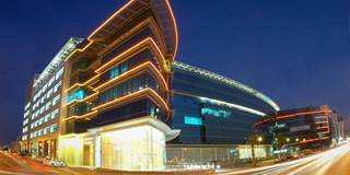 Modern corporate building in Saudi Arabia