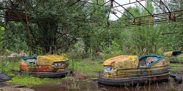 Ruined amusement park in Pripyat, Ukraine