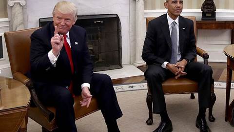 Trump meets with Obama