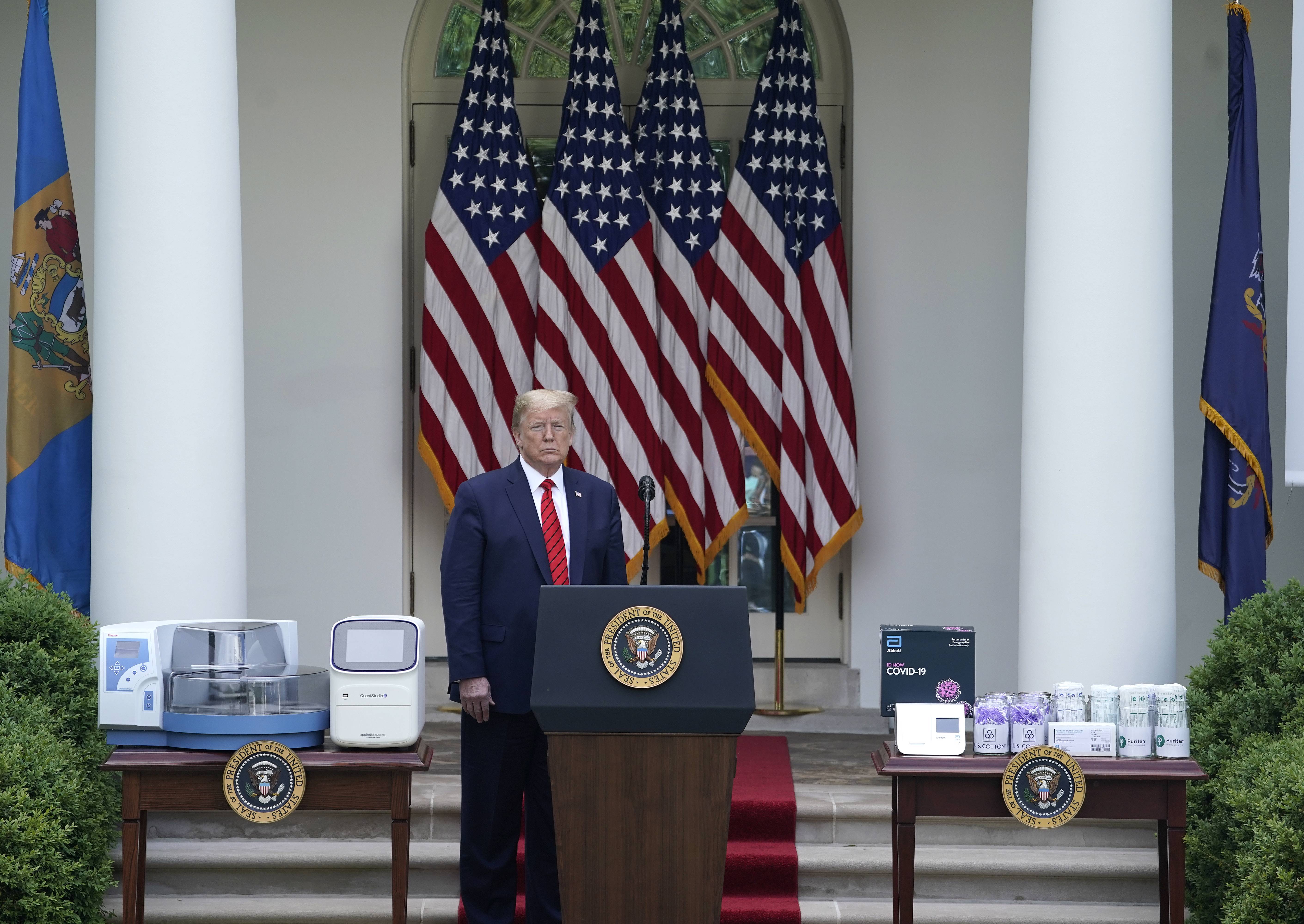 johnson133_Drew AngererGetty Images_trump covid19 equipment