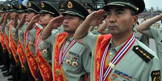 China military army salute