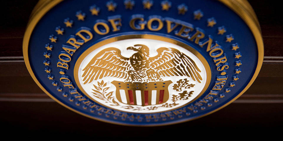 A view of the Federal Reserve Board of Governors seal