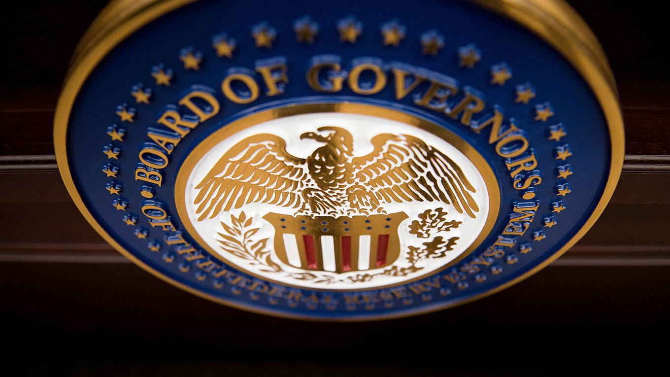 A view of the Federal Reserve Board of Governors seal