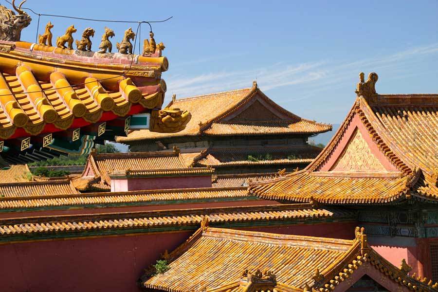 Traditional rooftop architecture in China