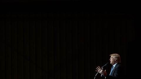 Donald Trump speaks in Indiana