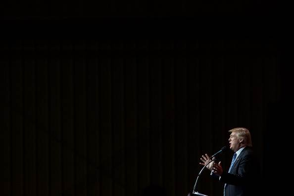 Donald Trump speaks in Indiana