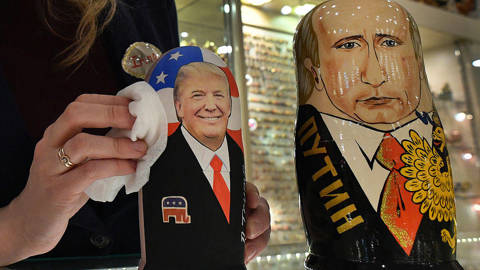 Matryoshka Trump and Putin in Moscow