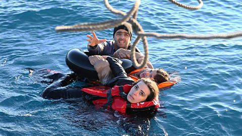 Refugees rescued in Greece