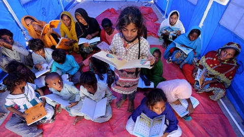 brown94_AKRAM SHAHIDAFP via Getty Images_school