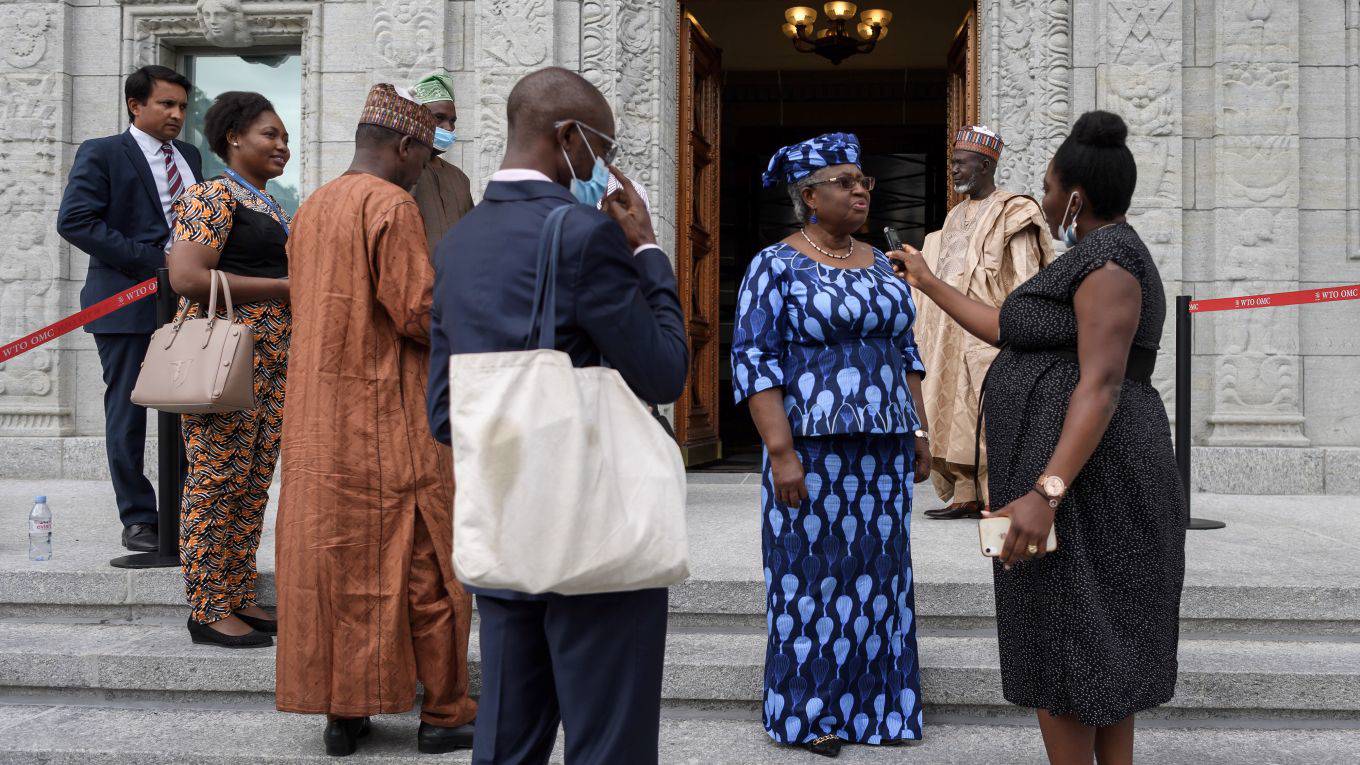 moghalu2_FABRICE COFFRINIAFP via Getty Images_ngozi okonjo-iweala wto