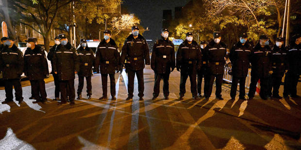 qian26_ NOEL CELISAFP via Getty Images_chinapoliceprotests