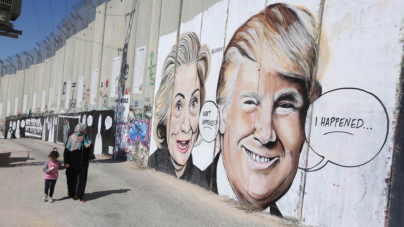 erekat1_ Issam RimawiAnadolu AgencyGetty Images_israel wall