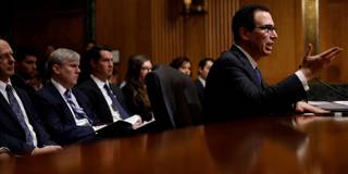 : Treasury Secretary Steven Mnuchin testifies before the Senate Finance Committee