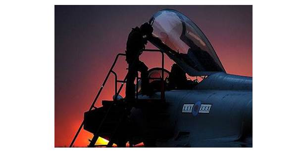 Military air force soldier sunset