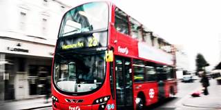 Double-decker bus in London