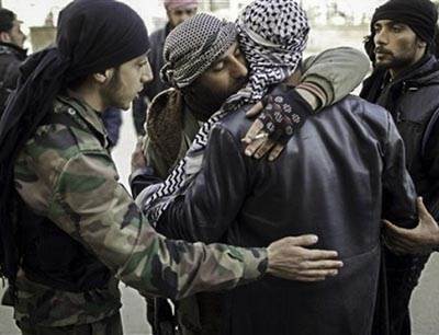 Syria fighters console