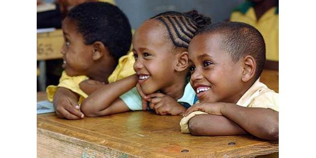 School children in classroom Africa